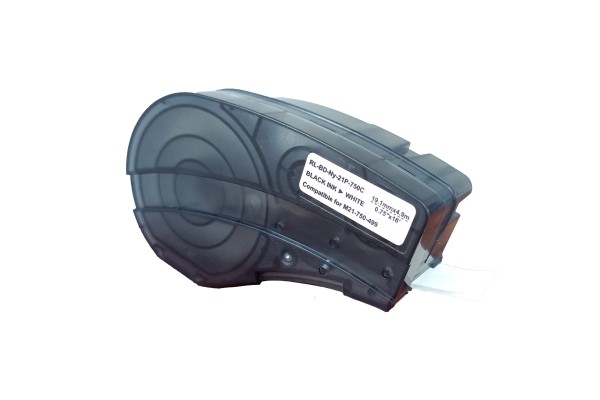 Fita Rotulador Brady M210/BMP21P Nylon Compativel 19mmx4,9m PR/BR C/ Chip