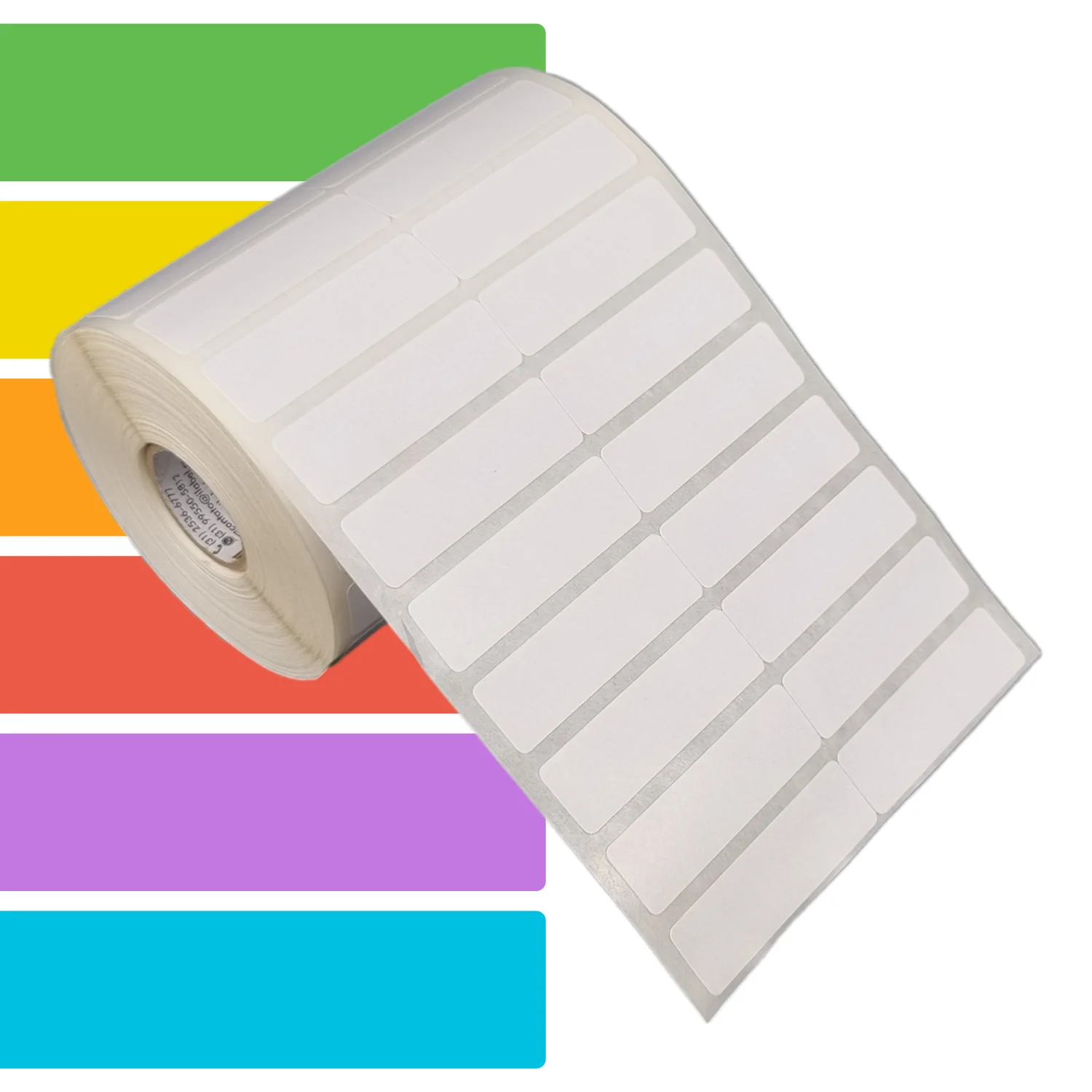 Etiqueta Papel Couche Zebra VM 50mm X 15mm X 2 Colunas RL 35m - Imagem 4