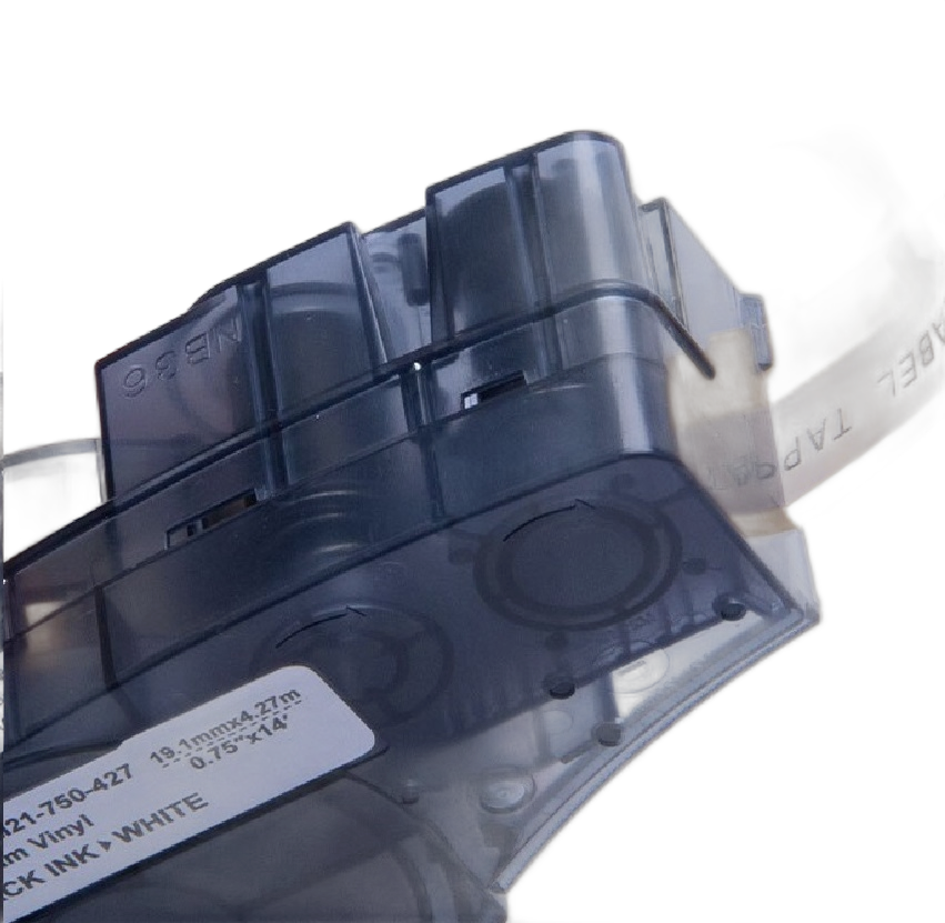 Fita Rotulador Brady M210/BMP21P Vinil Autolaminado Compativel 9,5mm Legenda X 19mm Total X 4,27m PR/BR C/ Chip - Imagem 5