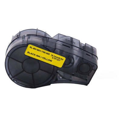 Fita Rotulador Brady BMP21P Vinil Compatível 19mmx6,4m sem chip PR/AM
