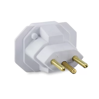 Adaptador  Para Tomada Modelo Antigo para Novo 10AH Branco Force Line