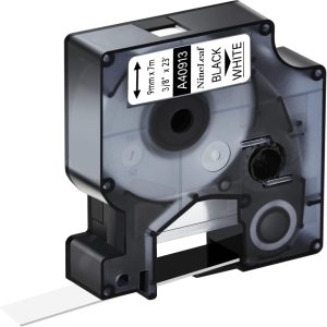 Fita Rotulador Dymo D1 Poliester Uso Geral Compatível 09mmx7m PR/BR