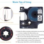 Fita Rotulador Dymo D1 Poliester Uso Geral D1 Compatível 12mmx7m PR/BR - Image 3