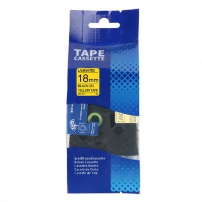 Fita Rotulador Brother TZ-TAPE Compativel 18mmx8m Uso Geral PR/AM