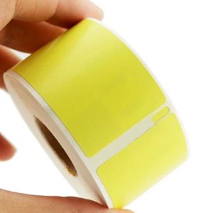 Etiqueta LW450 Compatível 3,6x8,9cm Amarelo 1 Rolo C/260 Etiquetas
