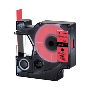 Fita Rotulador Dymo D1 Poliester Compatível 12mmx7m PR/VM