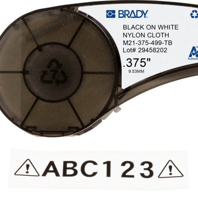 Fita Rotulador Brady M210/BMP21 Nylon Cola Forte 9,5mmx4,9m PR/BR