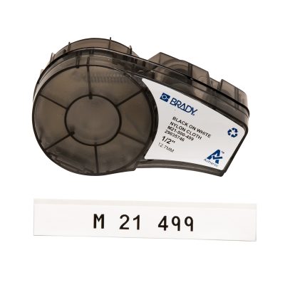 Fita Rotulador Brady M210/BMP21 Nylon 12mmx4,9m PR/BR