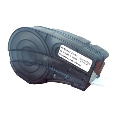 Fita Rotulador Brady M210/BMP21P Nylon Compativel 19mmx4,9m PR/BR C/ Chip