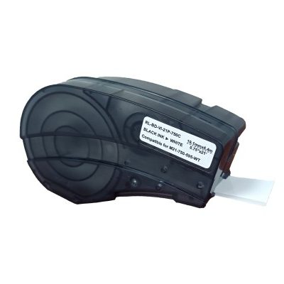 Fita Rotulador Brady M210/BMP21P Vinil Compativel 19mmx6,4m PR/BR C/ Chip