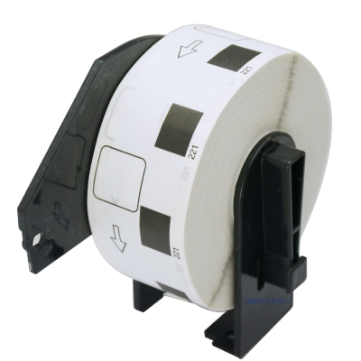 Etiqueta Brother QL Papel BR Compatível 23mmx23mm C/1000 Etq. C/Suporte